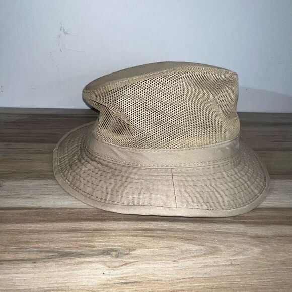 Dorfman Pacific DPC Global Packable Hat XLarge Brown Mesh Top Fishing Safari Cap - Picture 5 of 7